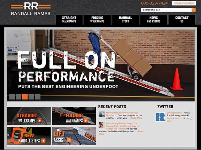 Randall Manufacturing Unveils Its New and Improved Randall Ramps Website