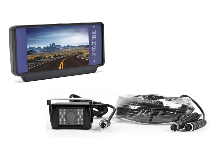 Rear View Mirror Systems with Wired Backup Camera